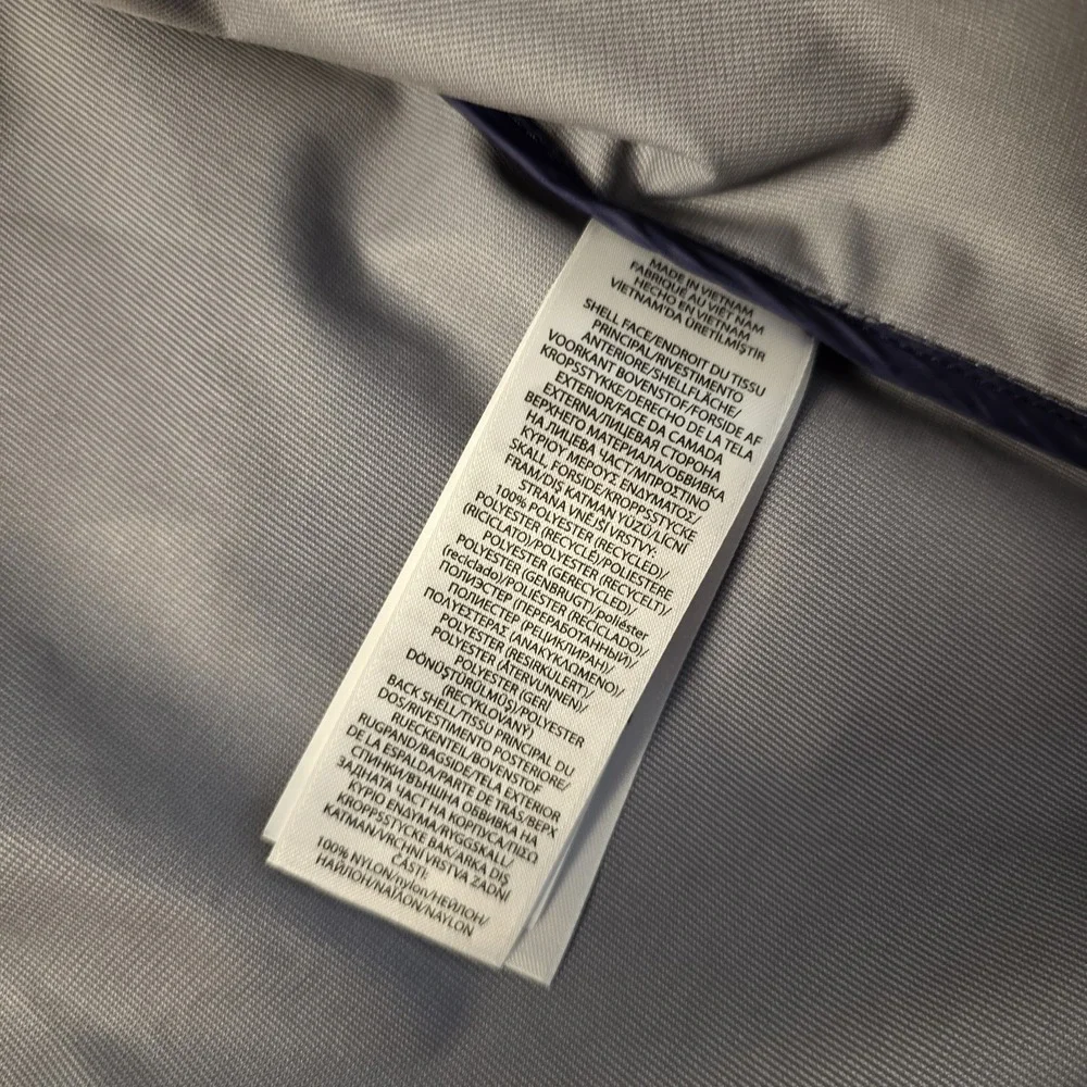 RLX Ralph Lauren Packable Performance Hooded‎ Rain Jacket Womens L Vented Blue